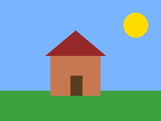 The program's window after 30 frames